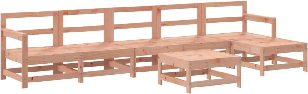 vidaXL 7 részes tömör duglászfenyő kerti ülőgarnitúra