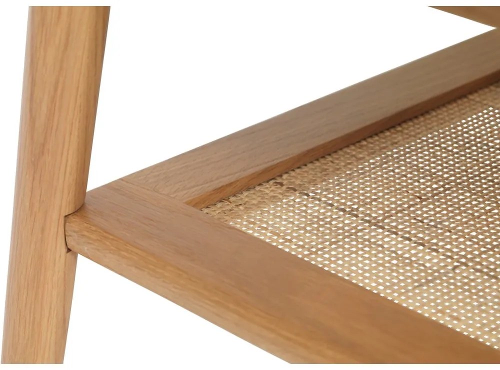 Natúr színű dohányzóasztal tölgyfa dekoros asztallappal 60x120 cm Barrali – Unique Furniture