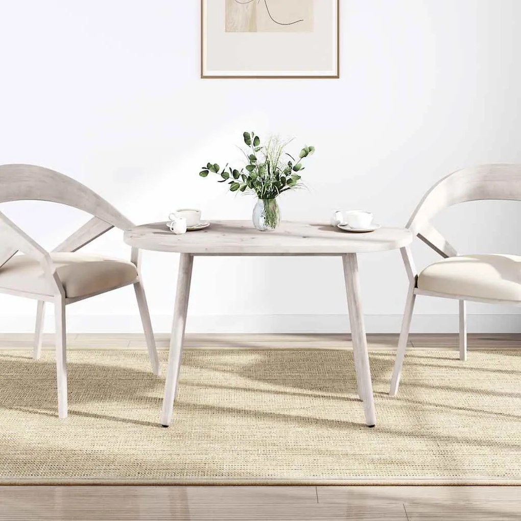 fehér tömör fenyőfa ovális asztallap 110x55x2,5 cm