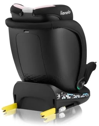 Lionelo NAVY i-Size 40-150 cm autósülés alapozattal, fekete/rózsaszín
