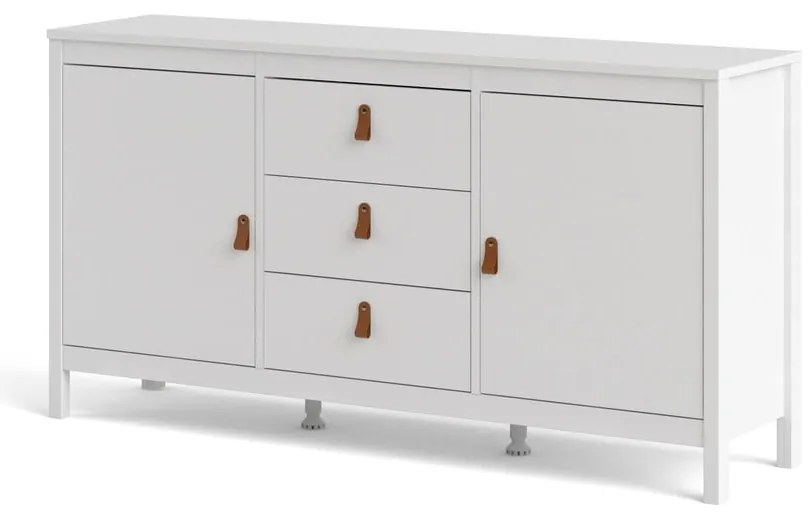 Fehér alacsony komód 151x80 cm Madrid – Tvilum
