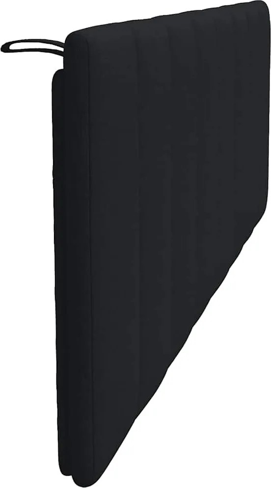 fekete szövet fejtámla párna Hanko 160 cm