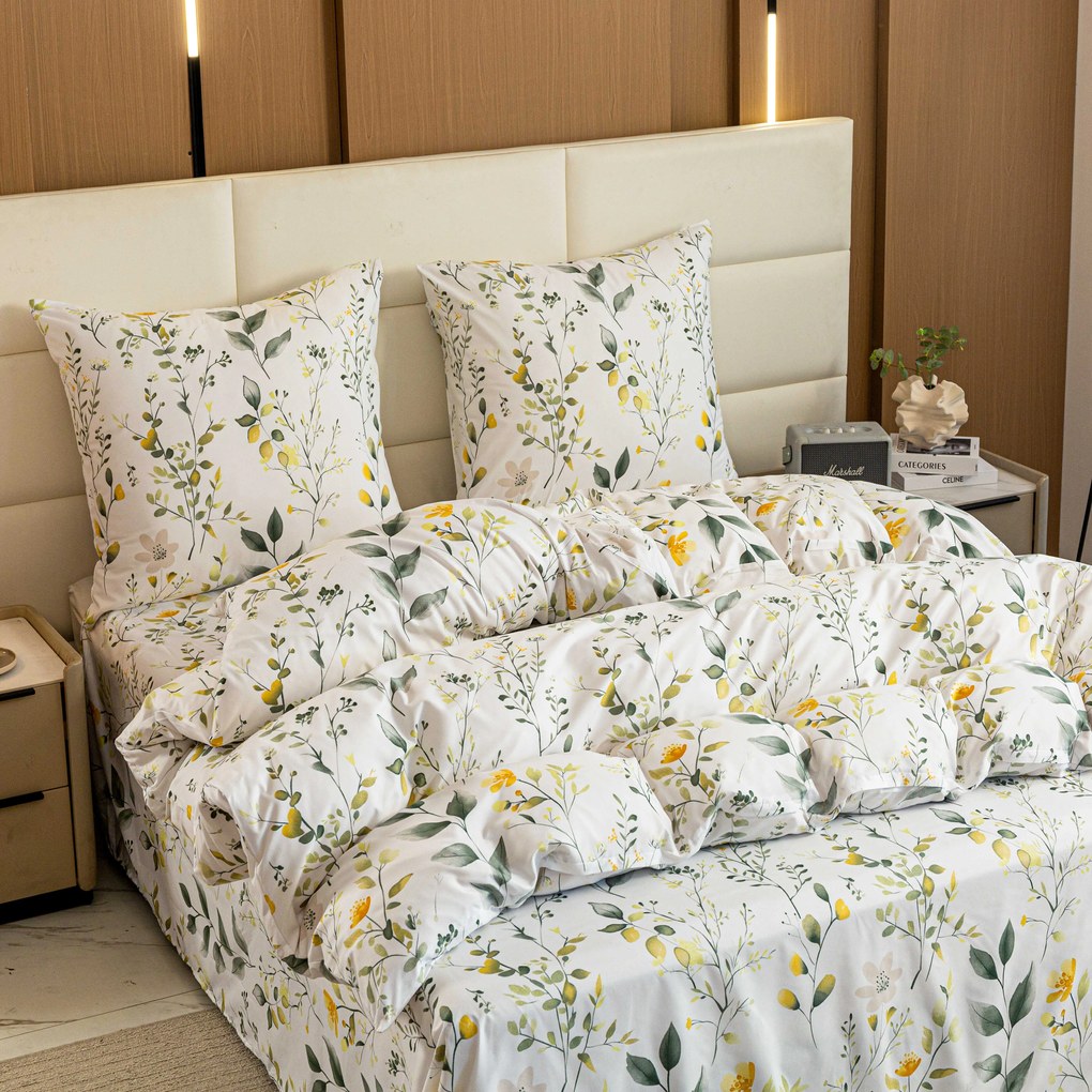 Mikroszálas ágyneműhuzat CITRUS GARDEN fehér Ágyneműhuzat mérete: 70 x 90 cm | 140 x 200 cm