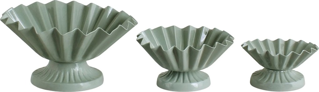 3 db Elna előételes tál Zöld