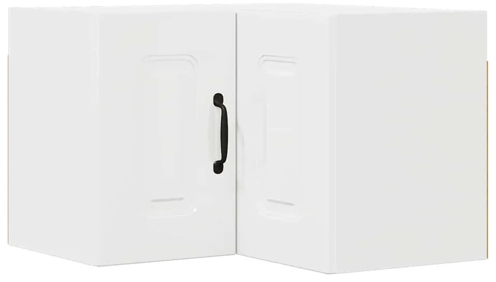 Fali konyhaszekrény Magas Fényű Fehér 57 x 57 x 40 cm Faanyag