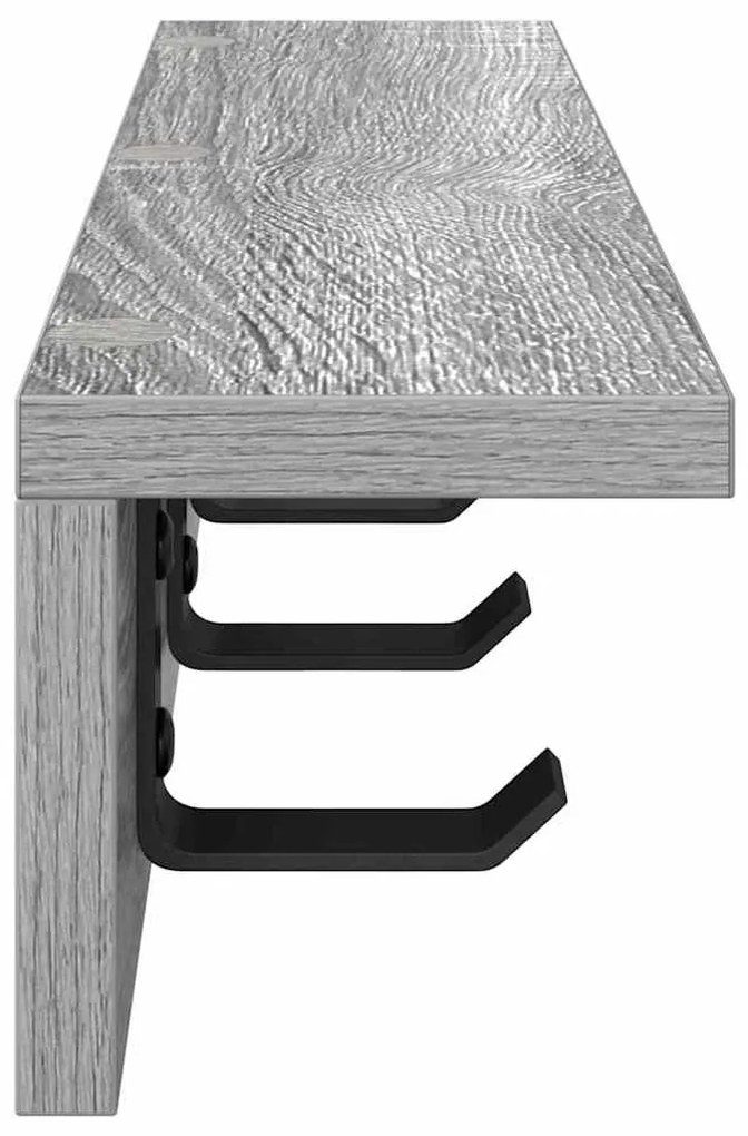 Fali Kabáthorog Szürke sonoma 60 x 10.5 x 10.5 cm Faanyag