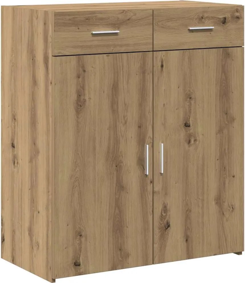 vidaXL Tárolószekrény kézműves tölgy 80 x 42.5 x 93.5 cm Faanyag