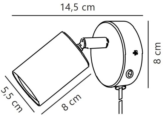 Nordlux - Fali spotlámpa EXPLORE 1xGU10/7W/230V fehér