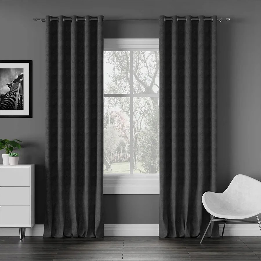 Függöny huzat Milas 140x270 grafit 800