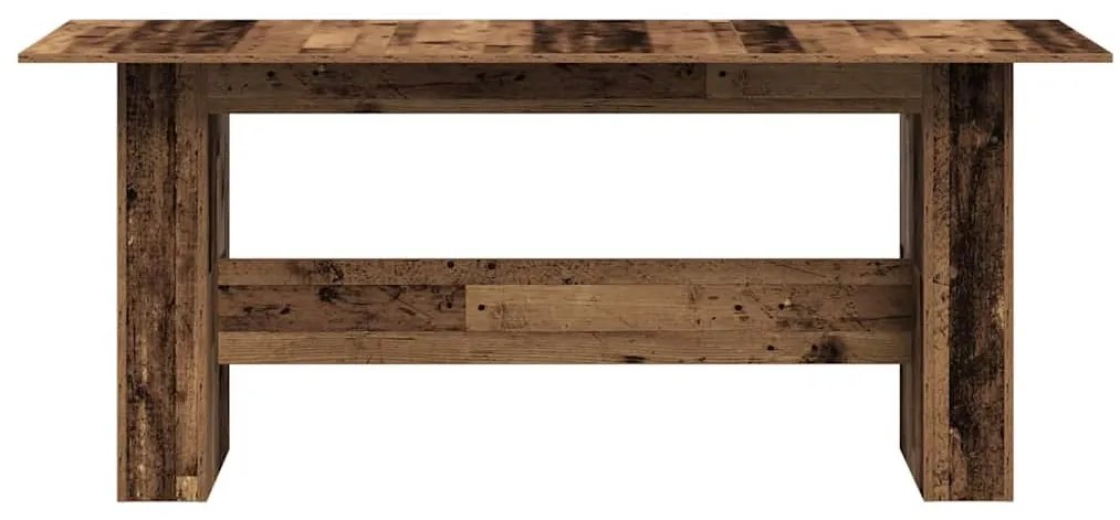 Étkezőasztal Régi fa 180x90x76 cm Gépelt fa