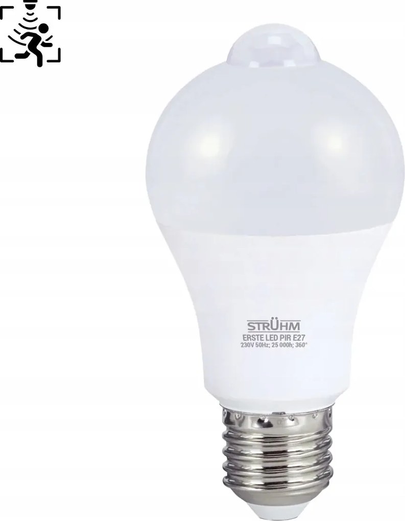 E27 Led izzó mozgásérzékelővel Pir érzékelő semleges 7W 810lm Ideus