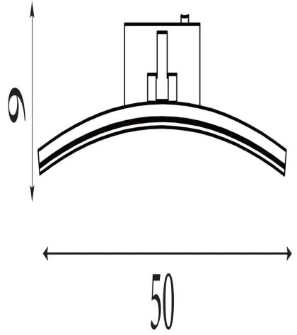 Searchlight 79822-50SS-LED képmegvilágító lámpa SANTORINI LED/10,88W/230V ezüst
