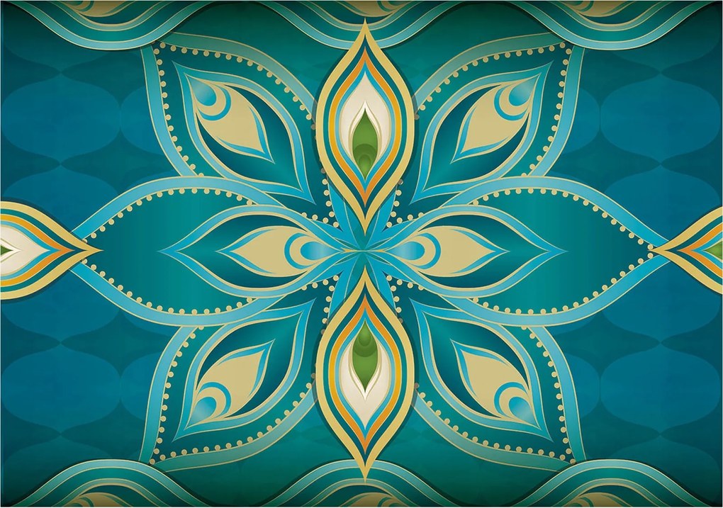 Fotótapéta flizelina Boho Mandala Absztrakt Etnikai grafika 200x140 +ragasztó