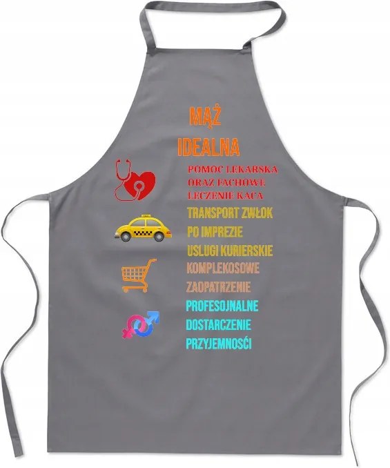 Konyhai kötény Tökéletes Férj Valentin napi ajándék Férjnek