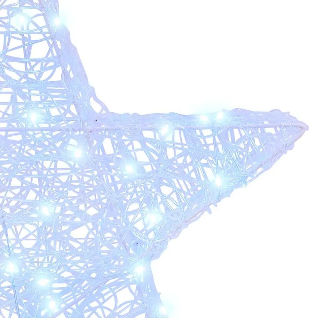 3D Csillag 50 LED-del Hideg feher 55 x 53.5 x 10 cm Akril