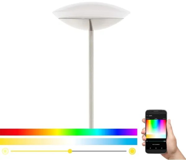 Eglo 33325 - FRATTINA-C LED RGBW dimmelhető állólámpa LED/18W/230V matt króm