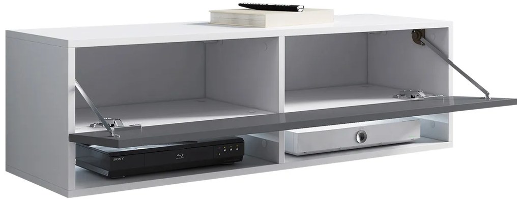 TV szekrény Aldesia -100 (wotan tölgy) (RGB LED világítás színes). 1058409