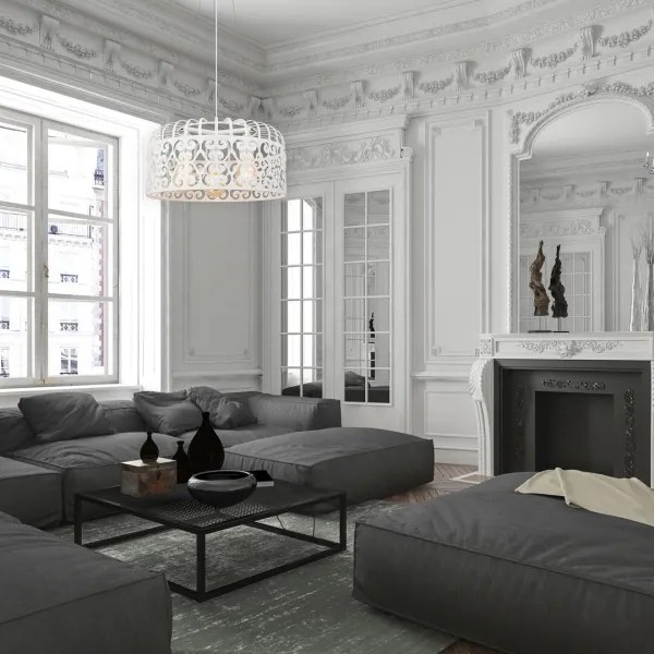 Rabalux 2163 - Csillár ALESSANDRA 3xE27/60W/230V fehér