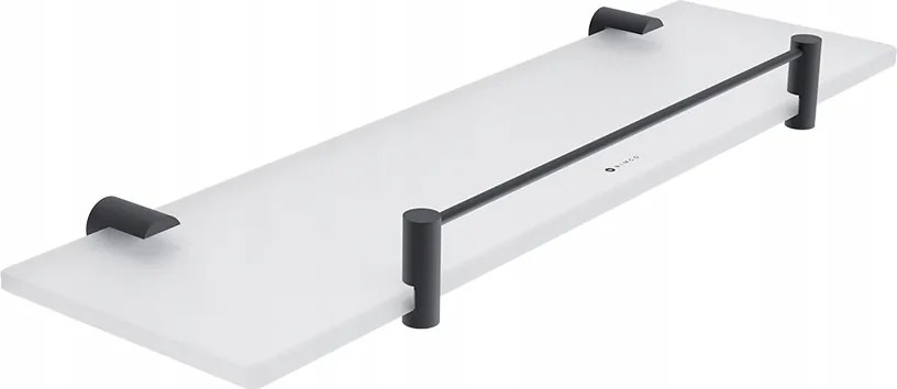 Nimco Bormo fekete fürdőszobai polc matt üveg 40 cm Brc 11091BX-40-90