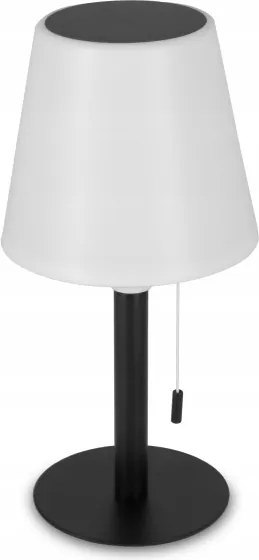 LED fényerőszabályozható napelemes lámpa LED/2W/5V USB 1200 mAh IP44 fehér/fekete