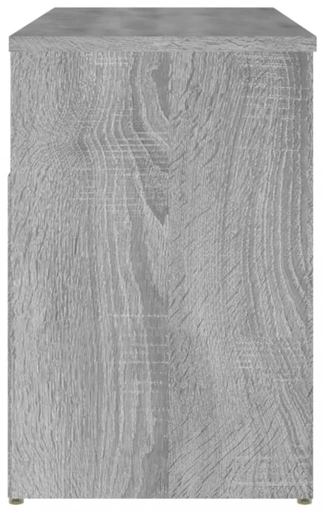 szürke sonoma színű cipőtároló pad 80 x 30 x 45 cm