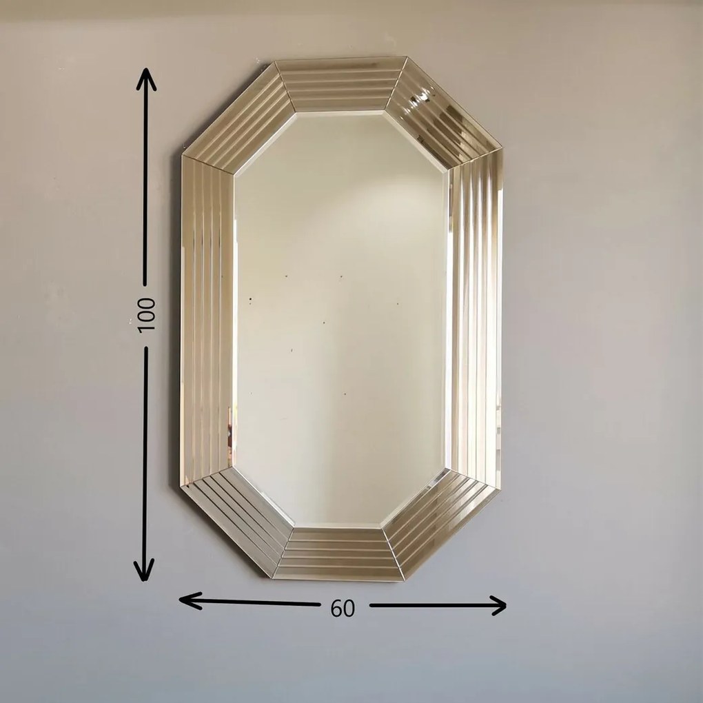 Bronze tükör 60 x 100 cm