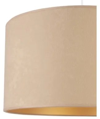 Duolla - Csillár zsinóron ROLLER 1xE27/40W/230V átm. 40 cm bézs