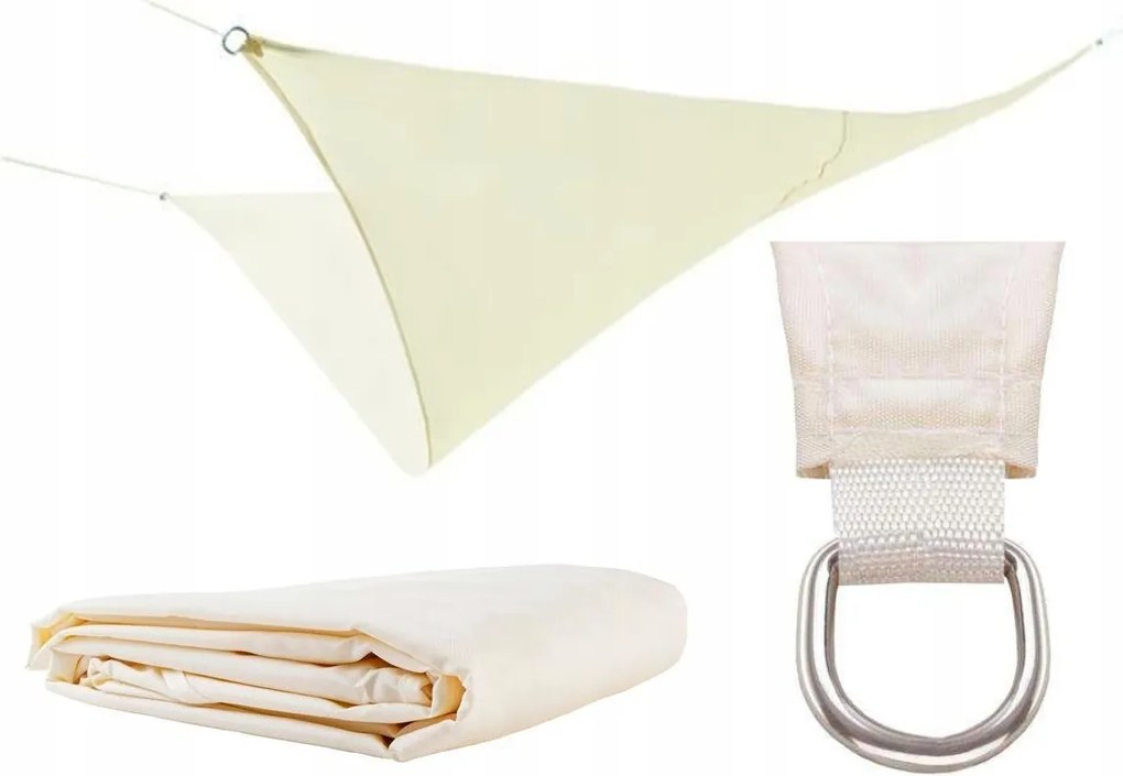 1Mcz Napvitorla árnyékoló 4 x 4 x 4 m, bézs