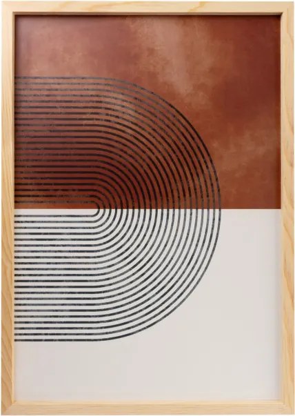 Huhu198 keretezett MDF falikép, 50 x 70 cm, 3 db-os szett