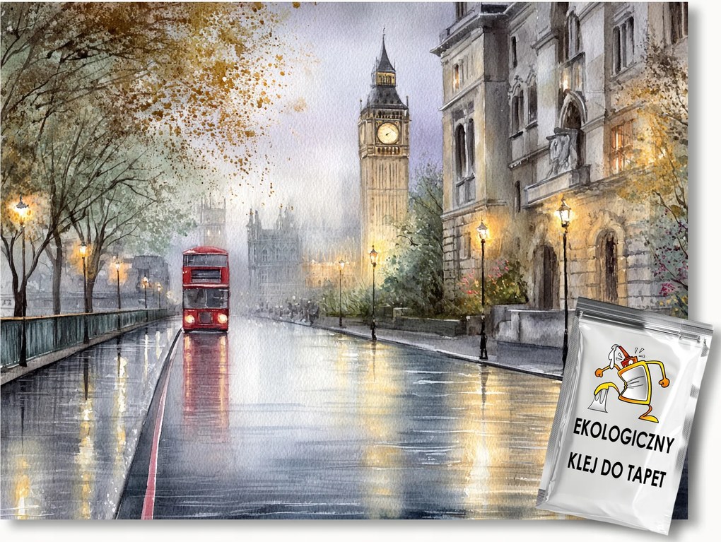 Fotótapéta Flizelina Város Anglia London Big Ben Busz 300x210 ragasztó