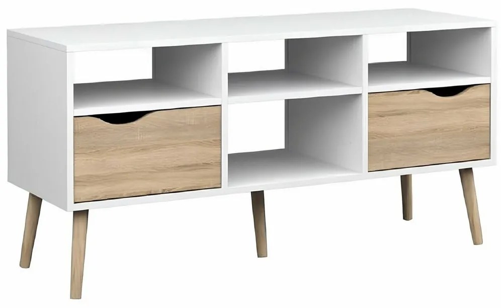 OSLO 75391 TV-állvány, fehér