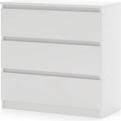 SIMPLE komód 80 cm 3 fiók fehér