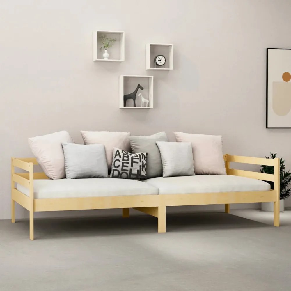 tömör fenyőfa dívány matraccal 90 x 200 cm