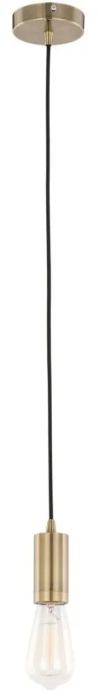 ITALUX DS-M-038 ANTIQUE BRASS - Csillár zsinóron MODERNA 1xE27/60W/230V bronz