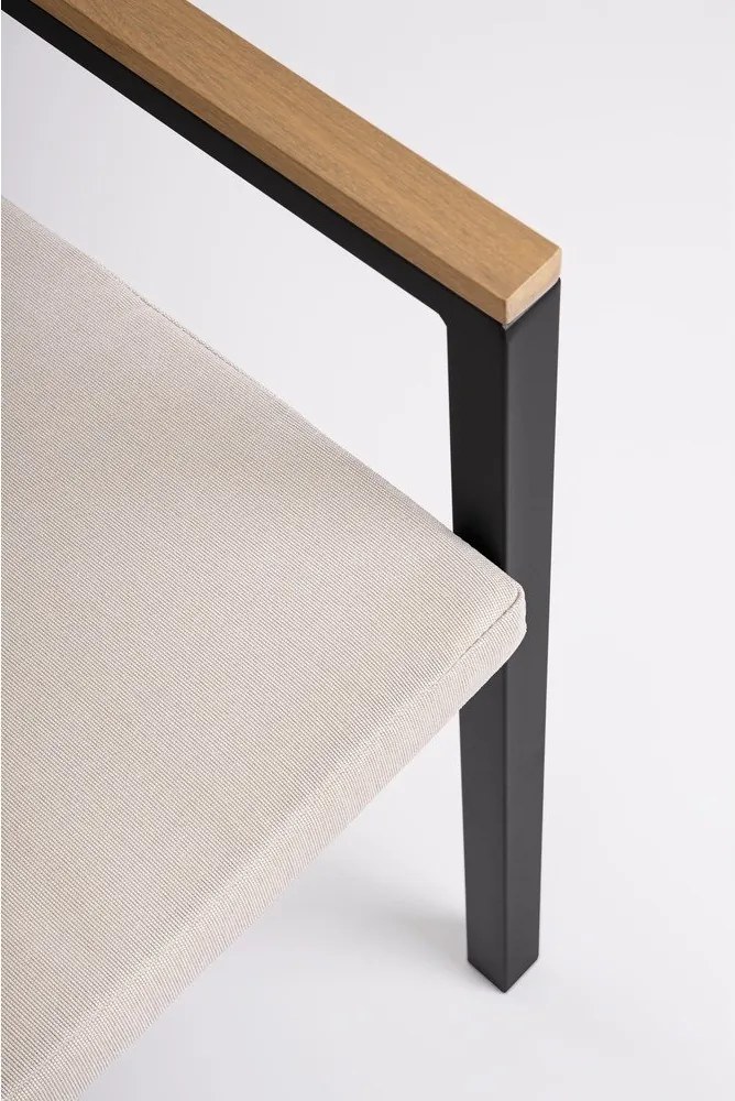 Antracitszürke fém kerti szék Henna – Bizzotto