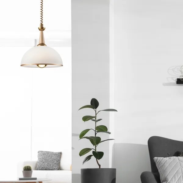 Lehúzható CHIARA csillár 1xE27/60W/230V bézs/cseresznye