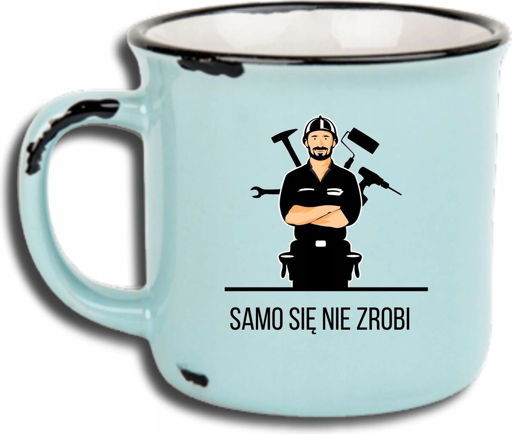 Bögre Kék Retro Vicces Ajándék Apák Napja Nem Magától