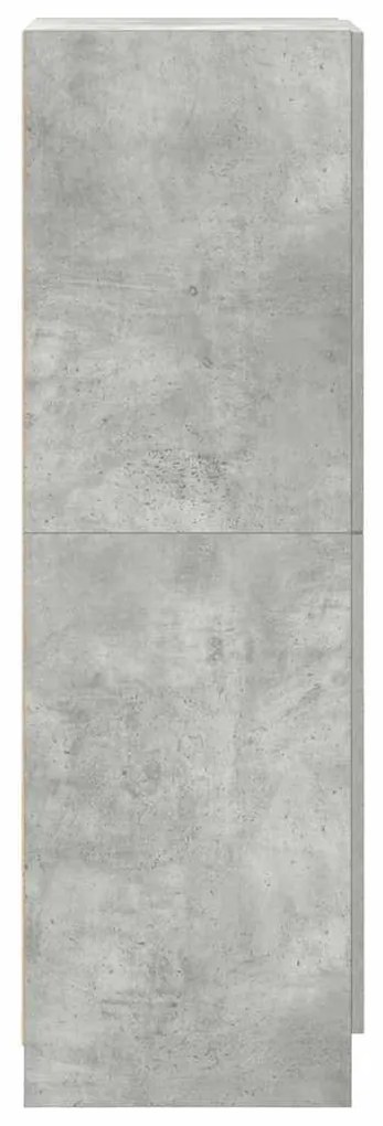 vidaXL betonszürke szerelt fa konyhaszekrény 38 x 41,5 x 131,5 cm