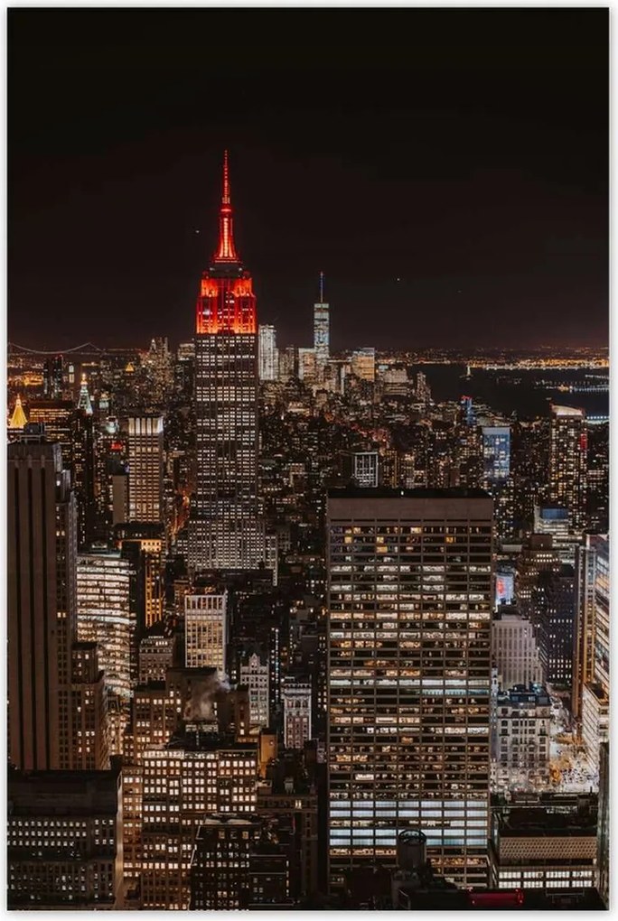 Poszterek 80x120 New York felülnézet
