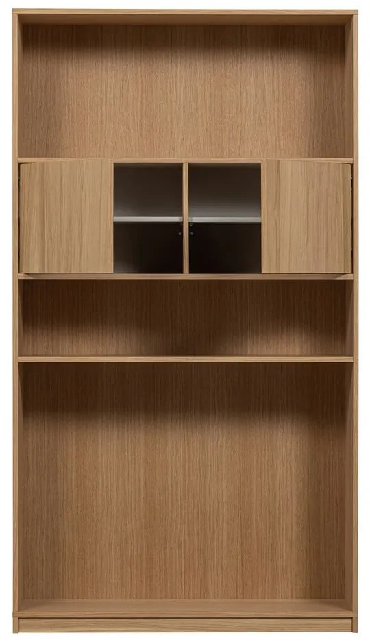 Natúr színű moduláris könyvespolc tölgyfa dekorral 264x243 cm Modulair – vtwonen