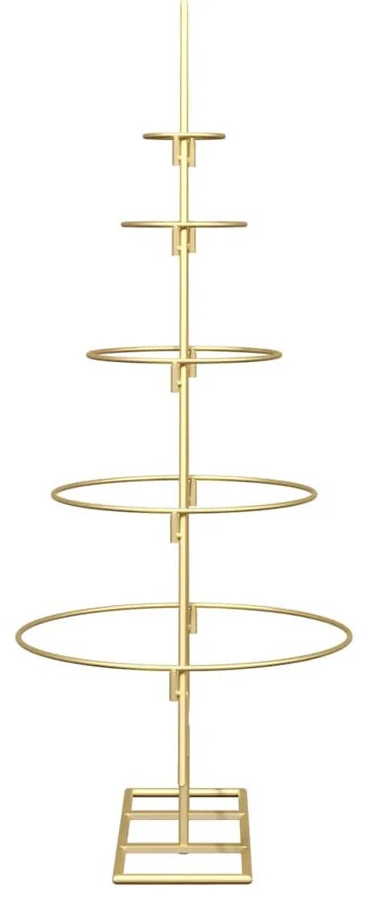 Fém karácsonyfa állvánnyal Arany 90 cm Porszórt Acél