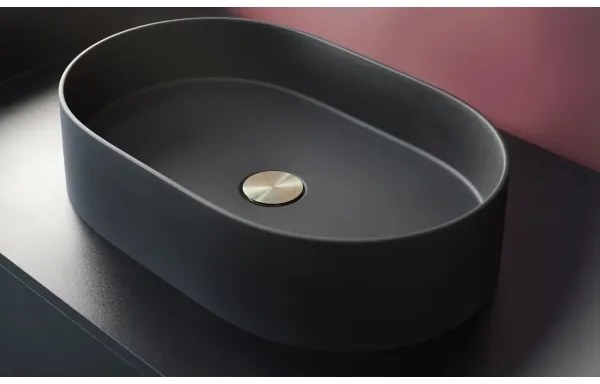 Deante CQS_NU6S - SILIA pultba építhető mosdó 35x55 cm gránit/fekete