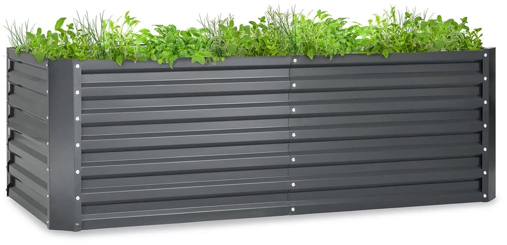 Blumfeldt High Grow Straight, magaságyás, 180 x 60 x 90 cm, 970 l, horganyzott acél