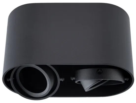 Spotlámpa SIROK 2xGU10/30W/230V fekete