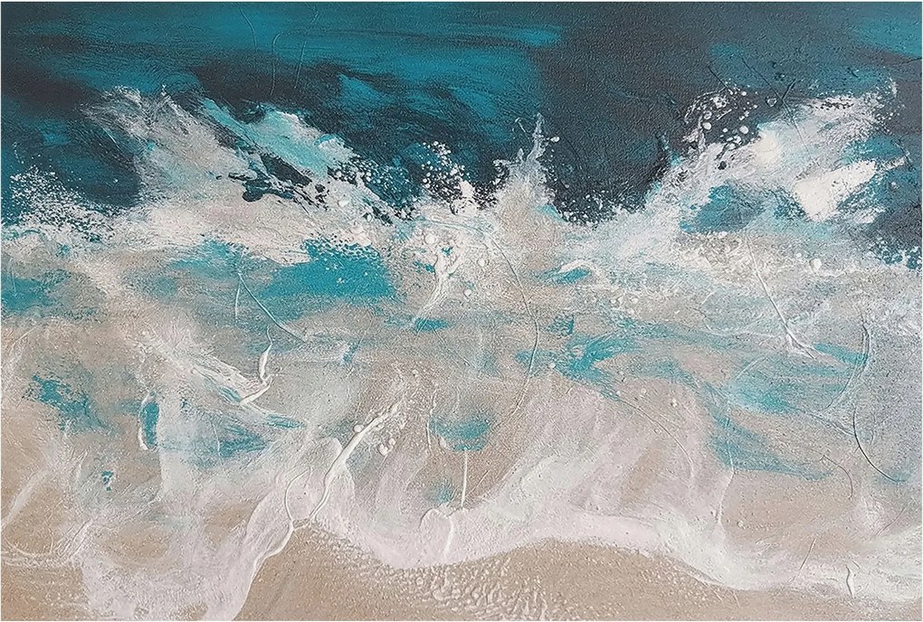 Design fotótapéta Flizelin falra Óceán hullámok 104x70 Ragasztó