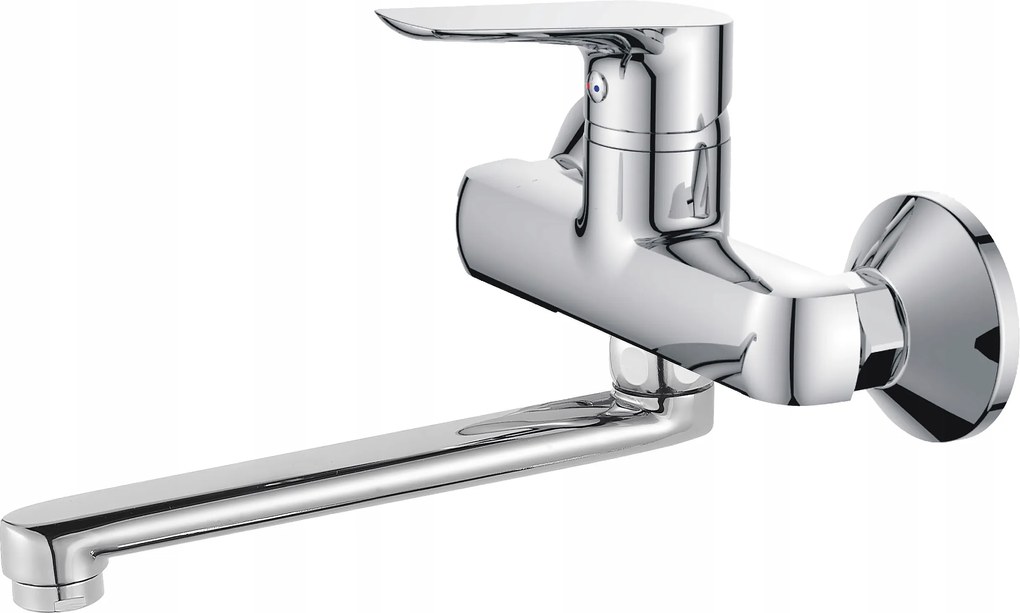 Fali csaptelep mosdóhoz Mosdó csaptelep Forgatható kifolyócső Szerelvények