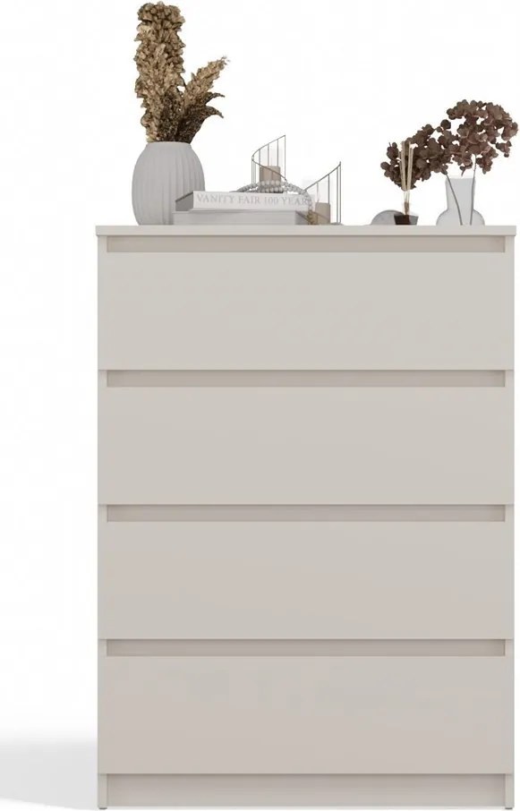 M4 fiókos szekrény, 70x97x40 cm, kasmír