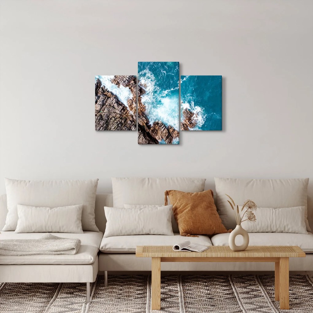Kép a sziklák és a tenger (90x60 cm)