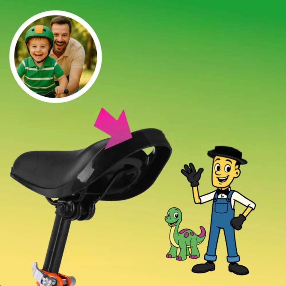 Rennmeister QUIDO gyerek futóbicikli, 3 éves kortól, narancs