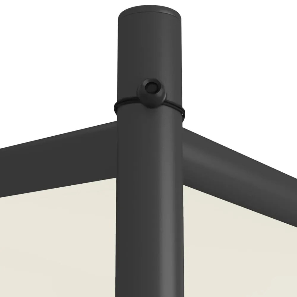 fehér szövet és acél pavilon 4 x 4 m 180 g/m²